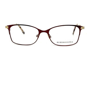 BCBGMAXAZRIA ANITA Wine Womens‎ Rectangular Eyeglasses Frames 52-16-135 H20664